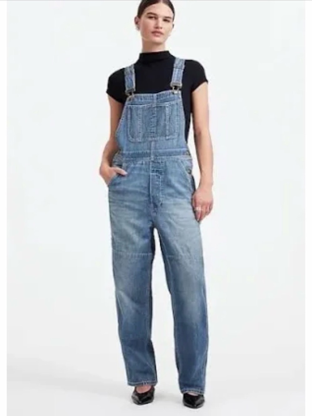 Madewell Alexa Chung Light Blue Denim Overalls